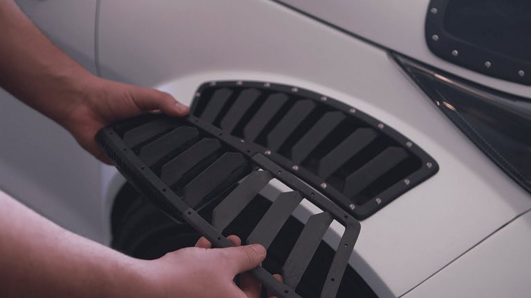 Rejilla de ventilación para auto impresa en 3D